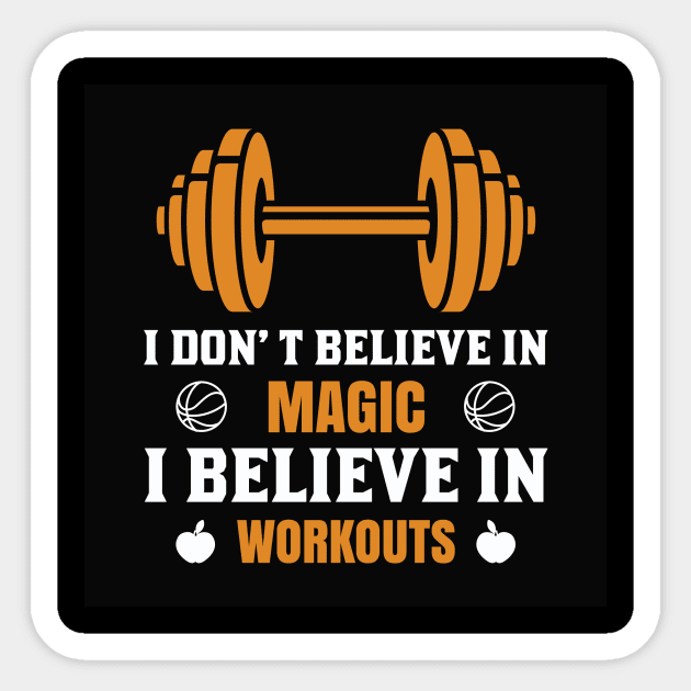 I believe in workout Sticker by k&f